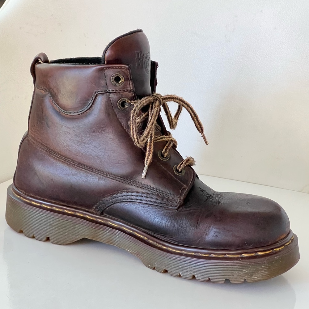 Dr Martens Vintage Brown Leather 8283 Men’s Hiking Boots Made In England - Picture 6 of 16